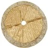 National Tree Company 52" Yuletide Glam Collection Metallic Gold Tree Skirt