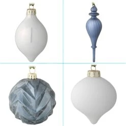 National Tree Company 20-Piece Christmas Tree Ornament Set, Arctic Lights Collection -National Tree Company AH63 AL20 4