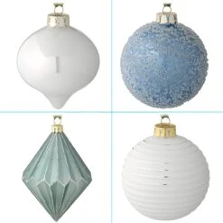 National Tree Company 20-Piece Christmas Tree Ornament Set, Arctic Lights Collection -National Tree Company AH63 AL20 6