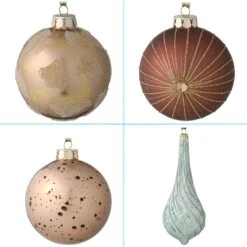 National Tree Company 20-Piece Christmas Tree Ornament Set, Alpine Collection -National Tree Company AH63 ALP20 6