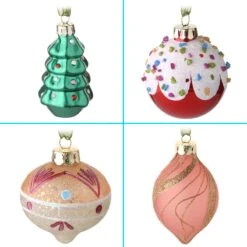 National Tree Company 20-Piece Christmas Tree Ornament Set, Be Merry Collection 9 National Tree Company 20-Piece Christmas Tree Ornament Set, Be Merry Collection -National Tree Company AH63 BM20 3