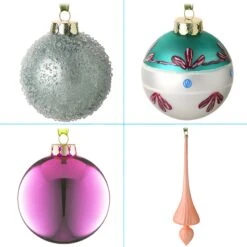 National Tree Company 20-Piece Christmas Tree Ornament Set, Be Merry Collection 13 National Tree Company 20-Piece Christmas Tree Ornament Set, Be Merry Collection -National Tree Company AH63 BM20 7