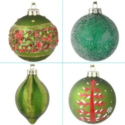 National Tree Company 20-Piece Christmas Tree Ornament Set, General Store Collection -National Tree Company AH63 GS2021 7