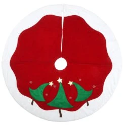 National Tree Company 52" General Store Collection Red And White Tree Skirt