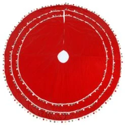 National Tree Company 52" General Store Collection Red Velvet Tree Skirt