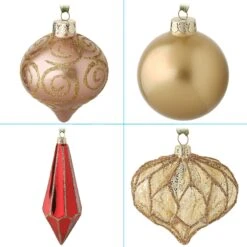 National Tree Company 20-Piece Christmas Tree Ornament Set, Vienna Waltz Collection -National Tree Company AH63 VW2021 5