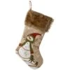 National Tree Company 21" Alpine Collection Red Hat Snowman Stocking