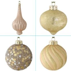 National Tree Company 20-Piece Christmas Tree Ornament Set, Yuletide Glam Collection 14 National Tree Company 20-Piece Christmas Tree Ornament Set, Yuletide Glam Collection -National Tree Company AH63 YG2021 7