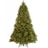 National Tree Company Pre-Lit 'Feel Real' Artificial Full Downswept Christmas Tree, Green, Douglas Fir, Dual Color LED Lights, Includes Stand And PowerConnect, 6.5 Feet