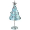 National Tree Company Silver And Blue Christmas Tree, Paper Clay, 11 In