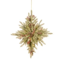National Tree Company 32 In. Snowy Dunhill® Fir Bethlehem Star With Battery Operated LED Lights