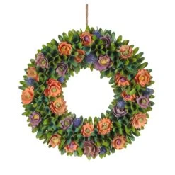 National Tree Company 18" Spring Pastels Floral Wreath