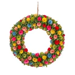 National Tree Company 18" Multicolor Spring Floral Wreath