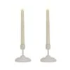 National Tree Company HGTV Home Collection Flameless Heritage Candle Pair, White Base