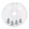 National Tree Company 52" HGTV Home Collection Embroidered Evergreens Tree Skirt