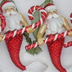 National Tree Company 4 Piece HGTV Home Collection Santa Merman Ornaments -National Tree Company HGTAH63 AG2279A 3