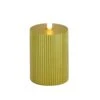 National Tree Company 3x5 HGTV Home Collection Flameless Georgetown Pillar Candle, Gold
