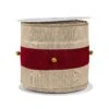 National Tree Company 3" HGTV Home Collection Double-Fused Sleigh Bell Ribbon