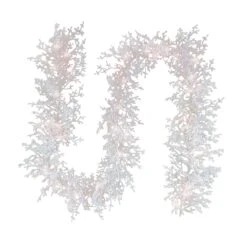 National Tree Company 9 Ft. HGTV Home Collection Pre-Lit Christmas By The Sea Coral Garland