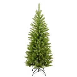 Artificial Slim Christmas Tree, Green, Kingswood Fir, Includes Stand, 4 Feet
