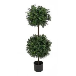 National Tree Company 46" Boxwood Double Ball Topiary In Nursery Pot