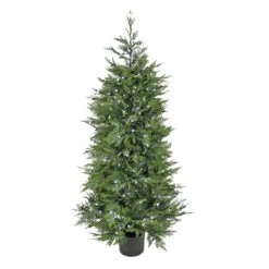 National Tree Company 5 Ft. Cypress Tree With Multi-Function LED Lights