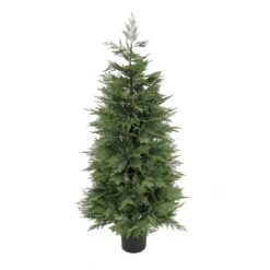 5 Ft Artificial Cypress Tree In Nursery Pot