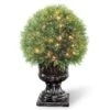 National Tree Company Pre-Lit 27" Artificial Upright Juniper Ball Topiary
