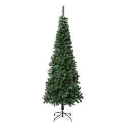 National Tree Company First Traditions Artificial Linden Spruce Wrapped Christmas Tree, Fire Resistant And Hypoallergenic, 7.5 Ft
