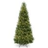 National Tree Company Pre-Lit Artificial Giant Slim Christmas Tree, Green, White Lights, Includes Stand, 12 Feet