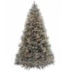 National Tree Company Pre-Lit 'Feel Real' Artificial Full Downswept Christmas Tree, Green, Douglas Blue Fir, White Lights, Includes Stand, 7 Feet