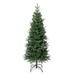National Tree Company First Traditions Duxbury Slim Christmas Tree With Hinged Branches, 4.5 Ft