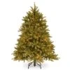 National Tree Company Pre-Lit Small Artificial Christmas Tree, Green, Jersey Fraser Fir, 'Feel Real', White Lights, Includes Stand, 4.5 Feet