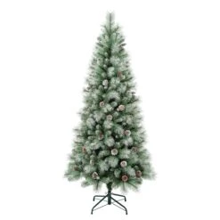 National Tree Company First Traditions Perry Hard Needle Christmas Tree, 6 Ft