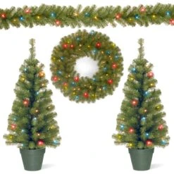 National Tree Company Promotional Assortment With Battery Operated LED Lights
