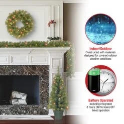 National Tree Company Promotional Assortment With Battery Operated LED Lights -National Tree Company PRO7 ASST 12 Features