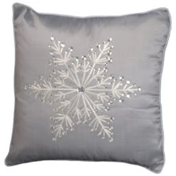 National Tree Company 16in Snowflake Pillow