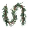 National Tree Company Artificial Garland Mixed Pine, Green, Decorated With Leafy Greens, Pine Cones, Berry Clusters, Christmas Collection, 9 Feet