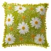 National Tree Company 16" Daisy Flowers Pillow