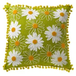 National Tree Company 16" Daisy Flowers Pillow