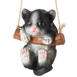 National Tree Company 5" Swinging Black Kitten