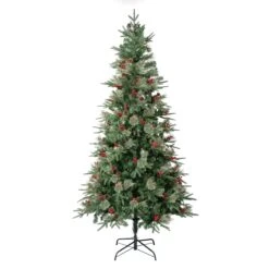 National Tree Company First Traditions Virginia Blue Pine Christmas Tree With Hinged Branches, 7.5 Ft