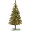 National Tree Company Pre-Lit Artificial Full Christmas Tree, Green, Canadian Fir Grande, White Lights, Includes Stand, 6 Feet