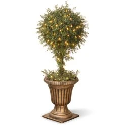 36" Artificial Mini Tea Leaf One-Ball