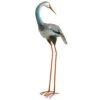 National Tree Company Metal Lawn Decoration, Resting Blue, Gray And White Crane, Ornate Metal Design, Spring Collection, 39 Inches