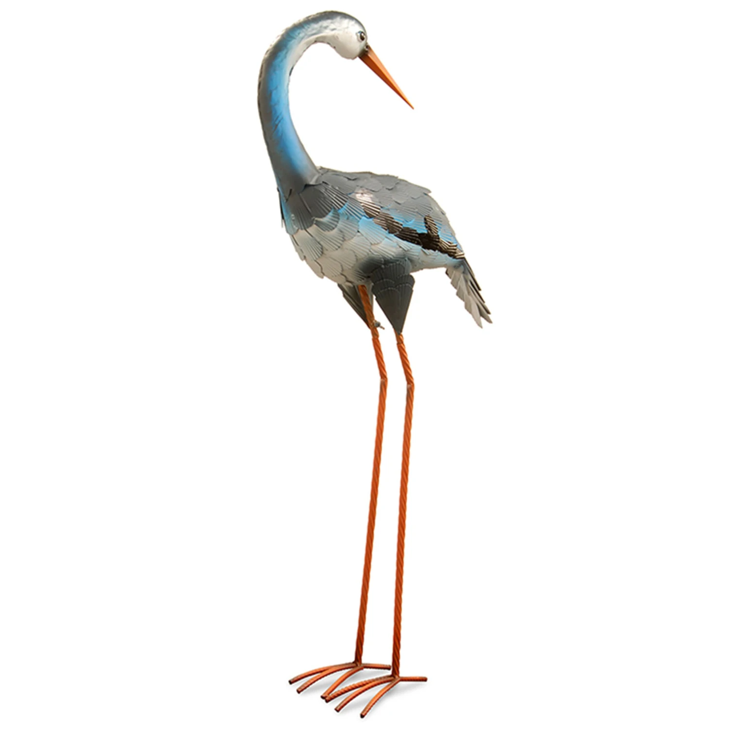 National Tree Company Metal Lawn Decoration, Resting Blue, Gray And White Crane, Ornate Metal Design, Spring Collection, 39 Inches 1 National Tree Company Metal Lawn Decoration, Resting Blue, Gray And White Crane, Ornate Metal Design, Spring Collection, 39 Inches