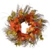 National Tree Company Artificial Autumn Wreath, Decorated With Pumpkins, Pinecones, Berry Clusters, Assorted Leaves, Autumn Collection, 26 In