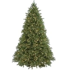 Pre-Lit Full Artificial Christmas Tree, Green, Jersey Fraser Fir, 'Feel Real', Includes Stand, 7.5 Feet
