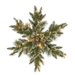 Glittery Bristle® Pine Snowflake